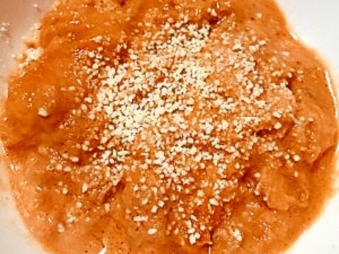 母親の介護食・嚥下食シーチキントマトクリームパン粥